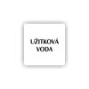 Cedule užitková voda | Piktogram (čtverec)