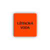 Cedule užitková voda | Piktogram (čtverec)