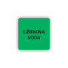 Cedule užitková voda | Piktogram (čtverec)