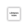 Cedule užitková voda | Piktogram (čtverec)
