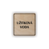 Cedule užitková voda | Piktogram (čtverec)