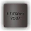Cedule užitková voda – plast (piktogram)