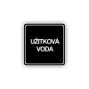 Cedule užitková voda | Piktogram (čtverec)