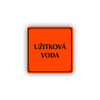 Cedule užitková voda | Piktogram (čtverec)