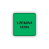 Cedule užitková voda | Piktogram (čtverec)