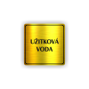 Cedule užitková voda | Piktogram (čtverec)