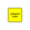 Cedule užitková voda | Piktogram (čtverec)