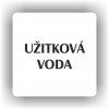 Cedule užitková voda – plast (piktogram)