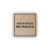 Cedule vstup pouze pro personál | Piktogram (čtverec)