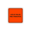 Cedule vstup pouze pro personál | Piktogram (čtverec)