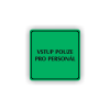 Cedule vstup pouze pro personál | Piktogram (čtverec)