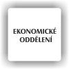Cedule ekonomické oddělení – plast (piktogram)