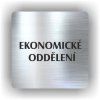Cedule ekonomické oddělení – plast (piktogram)