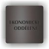 Cedule ekonomické oddělení – plast (piktogram)