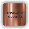 Cedule ekonomické oddělení – plast (piktogram)