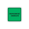 Cedule ekonomické oddělení | Piktogram (čtverec)