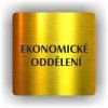 Cedule ekonomické oddělení – plast (piktogram)