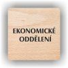 Cedule ekonomické oddělení – plast (piktogram)