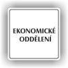 Cedule ekonomické oddělení – plast (piktogram)