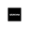 Cedule sádrovna | Piktogram (čtverec)