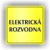 Cedule elektrická rozvodna – plast (piktogram)