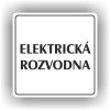 Cedule elektrická rozvodna – plast (piktogram)