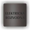Cedule elektrická rozvodna – plast (piktogram)