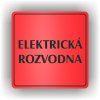 Cedule elektrická rozvodna – plast (piktogram)