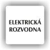 Cedule elektrická rozvodna – plast (piktogram)