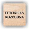 Cedule elektrická rozvodna – plast (piktogram)