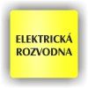 Cedule elektrická rozvodna – plast (piktogram)