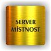 Cedule server místonst – plast (piktogram)