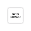 Cedule server místonst | Piktogram (čtverec)