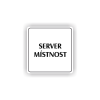 Cedule server místonst | Piktogram (čtverec)