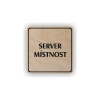 Cedule server místonst | Piktogram (čtverec)