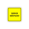 Cedule server místonst | Piktogram (čtverec)