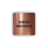 Cedule server místonst | Piktogram (čtverec)