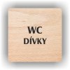 Piktogram - WC DÍVKY