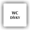 Piktogram - WC DÍVKY