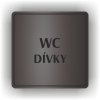 Piktogram - WC DÍVKY
