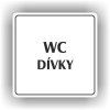 Piktogram - WC DÍVKY