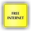 Cedule free internet – plast (piktogram)