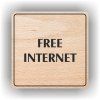 Cedule free internet – plast (piktogram)