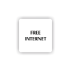 Cedule free internet | Piktogram (čtverec)