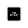 Cedule free internet | Piktogram (čtverec)