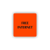 Cedule free internet | Piktogram (čtverec)