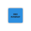 Cedule free internet | Piktogram (čtverec)
