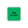 Cedule free internet | Piktogram (čtverec)