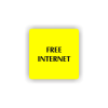 Cedule free internet | Piktogram (čtverec)