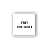 Cedule free internet | Piktogram (čtverec)